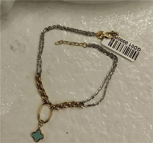 دستبند ونکلیف نگین سبز